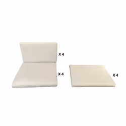 Cuscino bianco per Miami e Sunset 8 posti Dai una seconda vita ai tuoi salotti da giardino con queste coperture per cuscino b ...