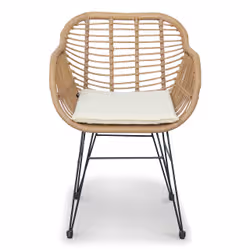 sweeek Wondama set mobili da esterno Beige, Nero, Legno - Vista aggiuntiva 2