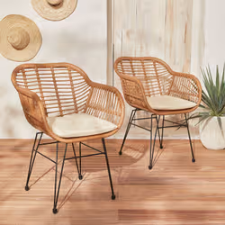 sweeek Wondama set mobili da esterno Beige, Nero, Legno - Vista aggiuntiva 5