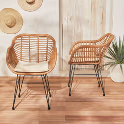 sweeek Wondama set mobili da esterno Beige, Nero, Legno - Vista aggiuntiva 6