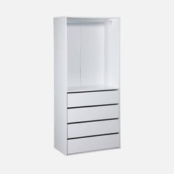 sweeek Modulo 0 porta/porte Bianco Guardaroba