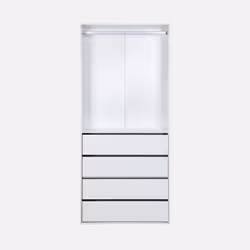 sweeek Modulo 0 porta/porte Bianco Guardaroba - Vista aggiuntiva 2