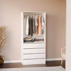 sweeek Modulo 0 porta/porte Bianco Guardaroba - Vista aggiuntiva 5
