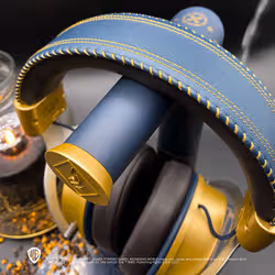 Lexip Hogwarts Legacy "Ancient Magic" Auricolare Con cavo e senza cavo A Padiglione Gaming Bluetooth Blu, Oro - Vista aggiuntiva 3