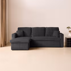 sweeek Ida Divano ad angolo 3 seduta(e) Grigio scuro - Vista aggiuntiva 6