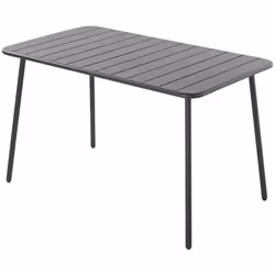 Caratteristiche tecniche Numero di posti: 4/6 Tipo di tavolo da giardino: Pranzo Colore principale: Grigio scuro Forma del ta ...