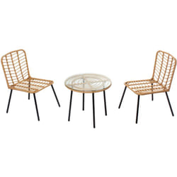 Set di mobili da giardino 2 sedie + 1 tavolo cadix