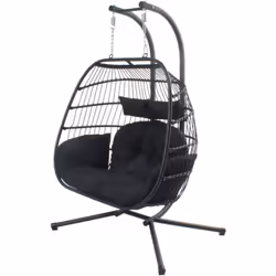 Caratteristiche tecniche Colore principale: Nero Colore secondario: Nero Materiale della sedia: Resina effetto rattan Struttu ...