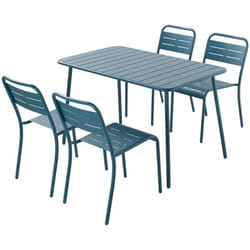 Set tavolo e sedie blu 4/6 posti BERGAME