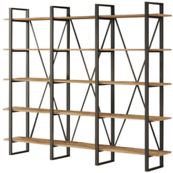 Scaffalatura in legno e metallo astoria