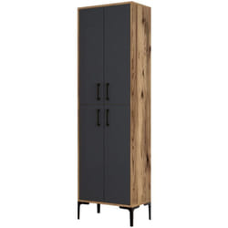 Colonna di stoccaggio legno e grigio yanka
