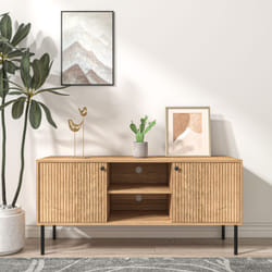 Credenza in legno con 2 ante e 2 nicchie edge