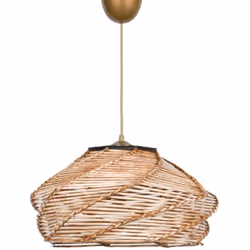 Sospensione effetto vimini. La sospensione effetto vimini SARAH è un apparecchio di illuminazione dal design naturale e accog ...