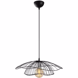 Suspension filaire noire. Élevez le style de votre intérieur avec cette suspension moderne au design aérien et sophistiqué. A ...