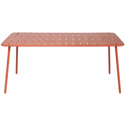 Tavolo da pranzo da giardino 6 posti 160x70cm terracotta Portate un tocco di colore e convivialità sulla vostra terrazza o gi ...