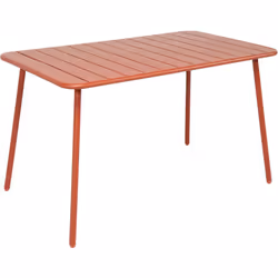 Tavolo da pranzo da giardino per 4-6 persone 120x70cm terracotta Porta un tocco di colore e convivialità alla tua terrazza o ...