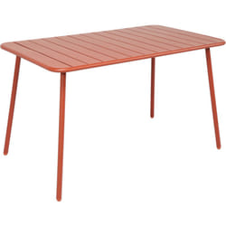 Tavolo da pranzo da giardino da 4 a 6 posti 120x70cm terracotta bergame