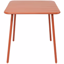 Tavolo da giardino per 4 persone 70x70cm terracotta Porta un tocco di convivialità ed eleganza alla tua terrazza o giardino c ...