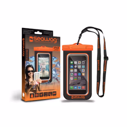 SEAWAG B5X custodia per cellulare Custodia con laccetto per polso Nero, Arancione
