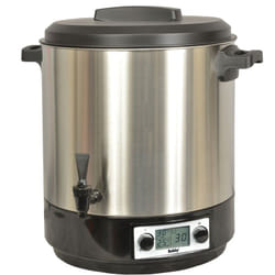 sterilizzatore elettrico lcd con rubinetto e timer 31l 2000w acciaio inox - steri pro inox xl lcd - robby