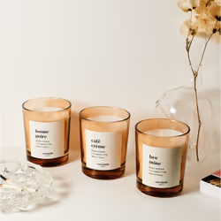 Versatile Paris Café Crème candela di cera Cilindro Bianco 1 pz