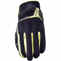 Five RS3 Guanti da moto, nero-giallo, dimensione L per uomo