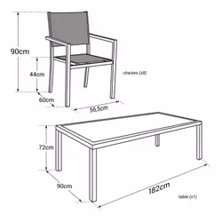 Happy Garden SET1253-50TT set mobili da esterno - Vista aggiuntiva 4