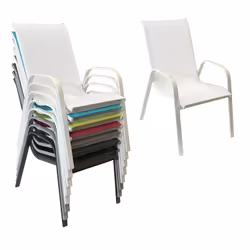 Happy Garden 1225WW-8 sedia da esterno Bianco