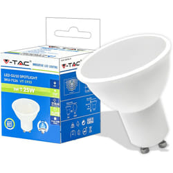 V-TAC Faretto LED Attacco GU5.3(MR16) da 3W Copertura Trasparente Bianco Freddo