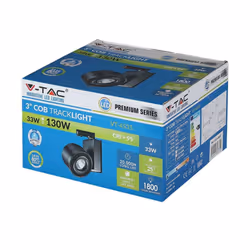 Cob CRI a LED da 33 W&gt; 95 Traccia Light Black Body 5000K
