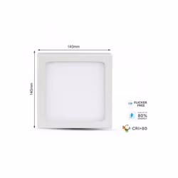 V-TAC VT-1205SQ, 12 W, 20000 h, Bianco caldo