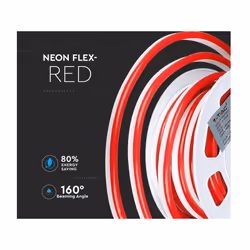 24V Bobina Led Neon Flex Colore Rosso Red 10 Metri IP65 8W/M SKU-2516