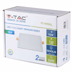 Pannello senza telai LED da 15 W Square Light 6000K