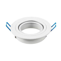 Portafaretto incasso rotondo regolabile 1GU10 Mod. VT-782RD sku 3599 - Bianco