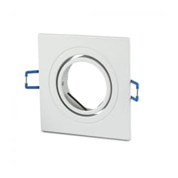 V-tac - vtac VT-782SQ Portafaretto led da incasso in alluminio Quadrato orientabile colore bianco GU10-GU5.3 - sku 3605