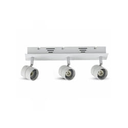 Portafaretto Da Soffitto Esterno Per 3 Teste Lampade Led GU10 Orientabile Colore Bianco SKU-3619
