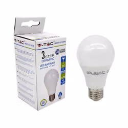 Lampadina LED 9W E27 A60 Termoplasticoo 3 Fase Dimming Bianco Caldo SKU: 4447 : VT: VT-2011 Caratteristiche del prodotto .80% ...