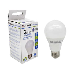 Lampadina led 9W E27 A60 termoplasticoo 3 fase dimming bianco caldo 2700K - Luce calda