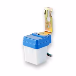 Sensore Fotocellula crepuscolare (5-15Lux) con cavi a saldare, da interno o esterno (IP44), compatibile con lampadine LED o a ...