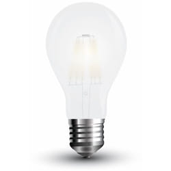 V-TAC VT-1935 Lampadina LED E27 6W A60 Filamento Satinato Bianco freddo - 6400K