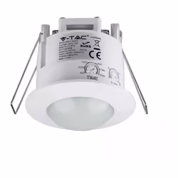 Sensore di movimento infrarossi PIR, installazione di tipo a incasso, da soffitto 360 IP20 Mod. VT-8029 Questo dispositivo in ...