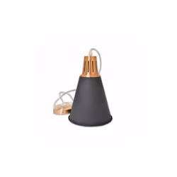V-TAC Lampadario LED Moderno in Metallo Satinato con Portalampada E27 (Max 60W) Colore Nero Opaco con Attacco Rame SKU 3700 N ...