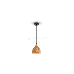 V-tac - lampadario con portalampada rame lacrima 170