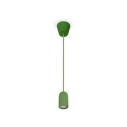 Lampadario con portalampada calcestruzzo verde