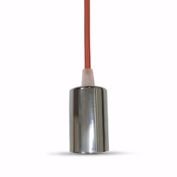 V-TAC VT-7338, 1 lampadina(e), E27, Cromo, Rosso