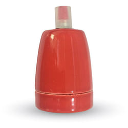 V-tac - portalamapda in porcellana rosso