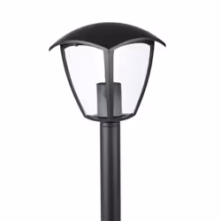 V-TAC VT-736 Lampione Lampada LED da Terra a Lanterna con Portalampada E27 (Max 60W) Colore Nero h:60cm IP44 SKU 7059