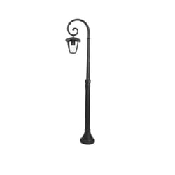 V-TAC Lampione LED con Portalampada E27 (Max 60W) Colore Nero h: 136cm IP44, colore Nero