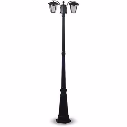 Tipologia lampada led da giardino Attacco Grande 2xE27 Tensione 220-240V Materiale alluminio/vetro Colore nero Grado di prote ...