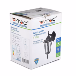 Lampada murale E27 Matt Black Down